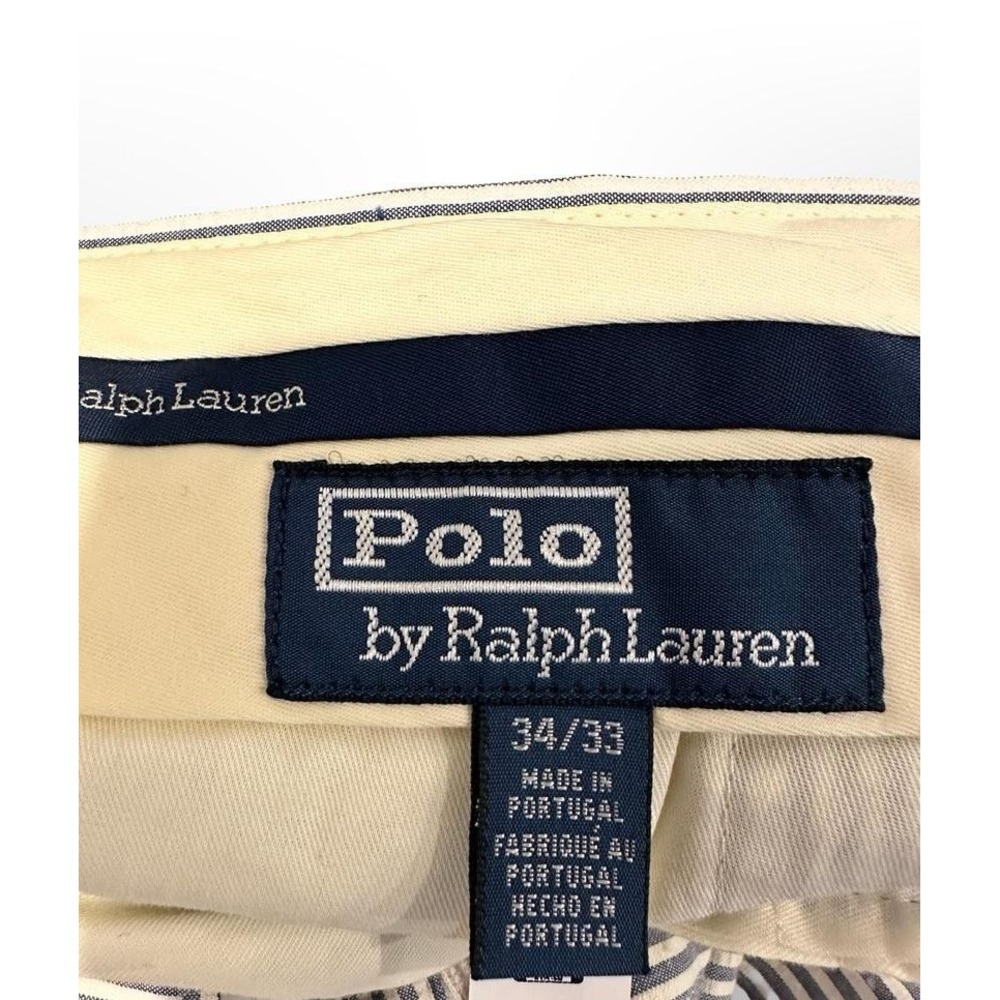 Polo by Ralph Lauren Gray Striped Chinos - Picture 3 of 9